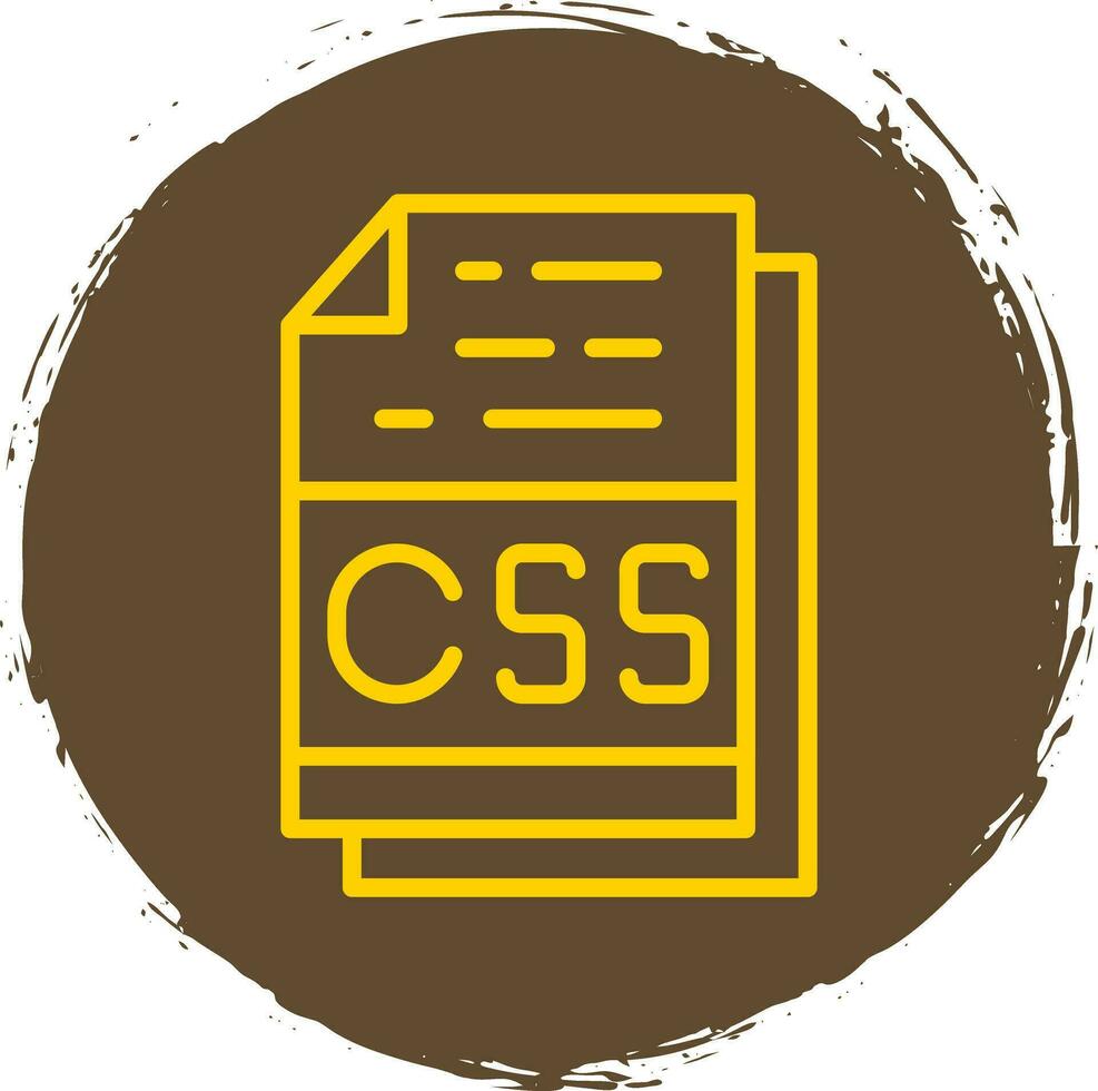 Css File Format Vector Icon Design