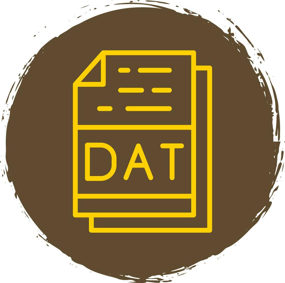 dat archivo formato vector icono diseño