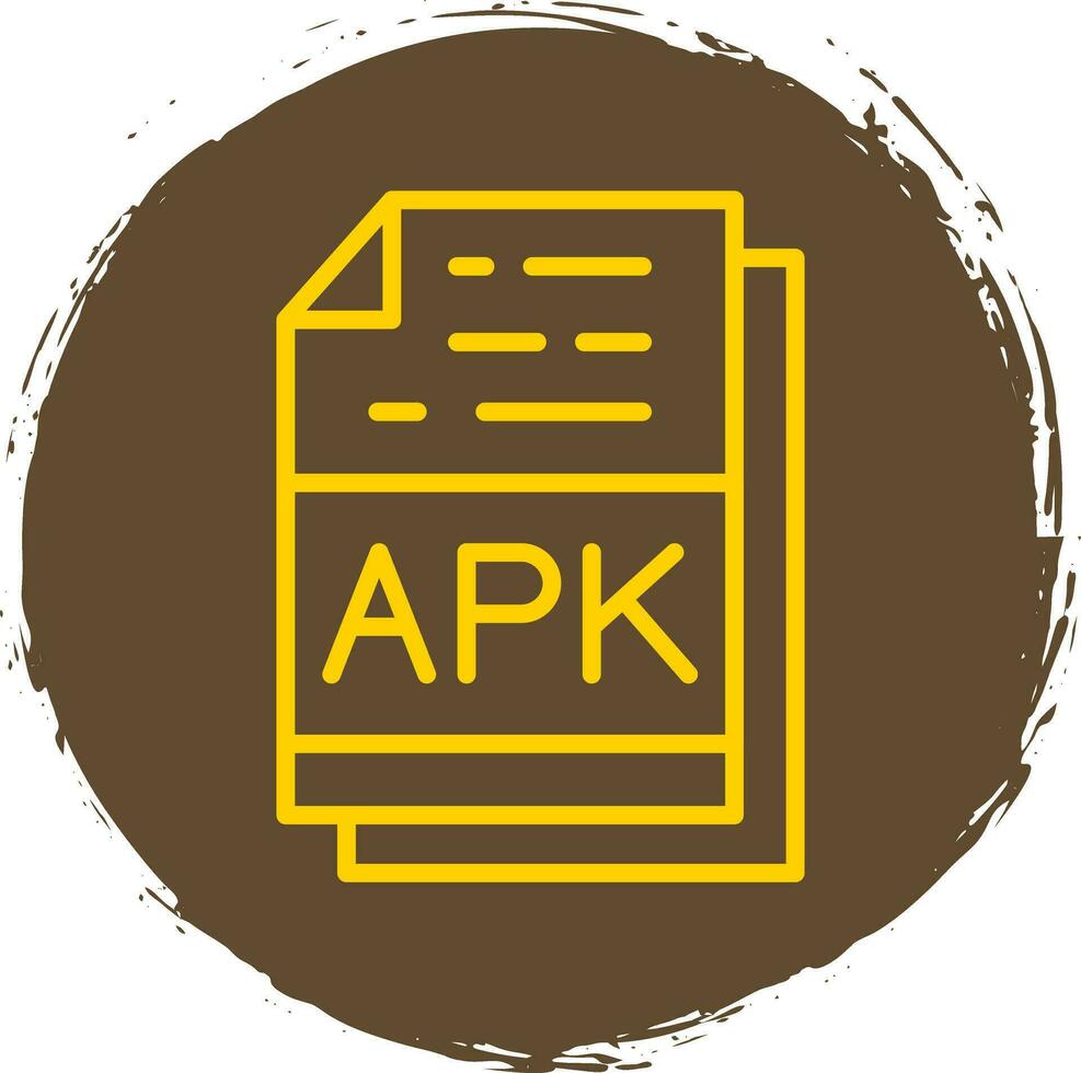 APK File Format Vector Icon Design