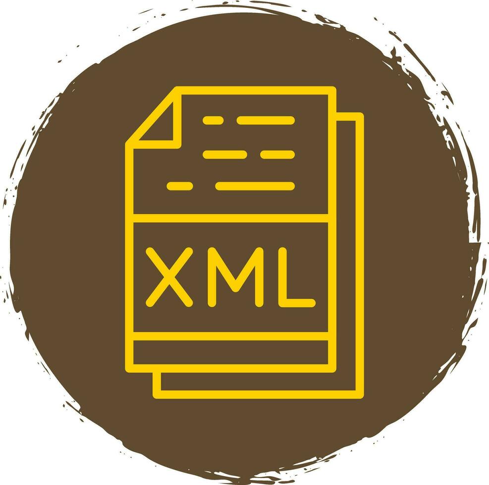 Xml File Format Vector Icon Design