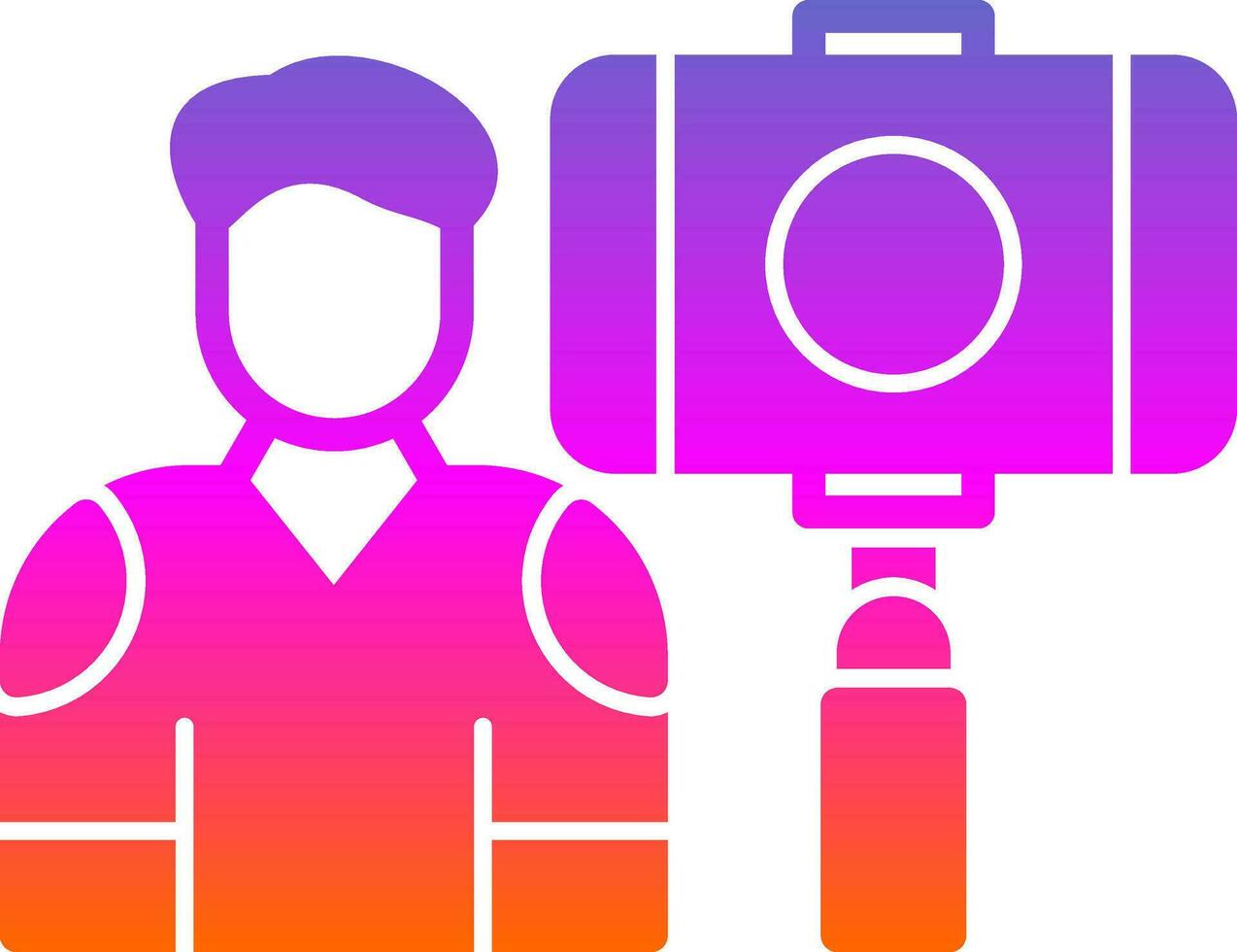 Vlogger Vector Icon Design