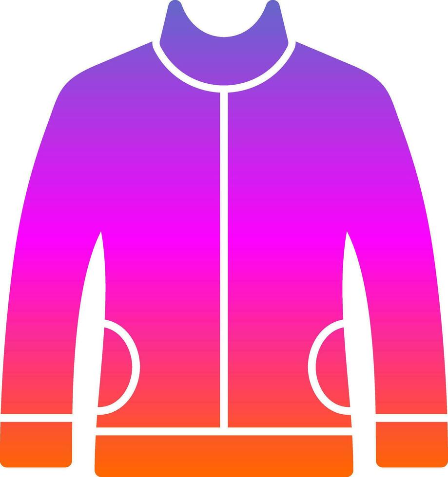 Leather jacket Vector Icon Design