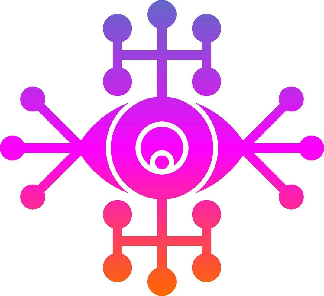 Cyber eye Vector Icon Design