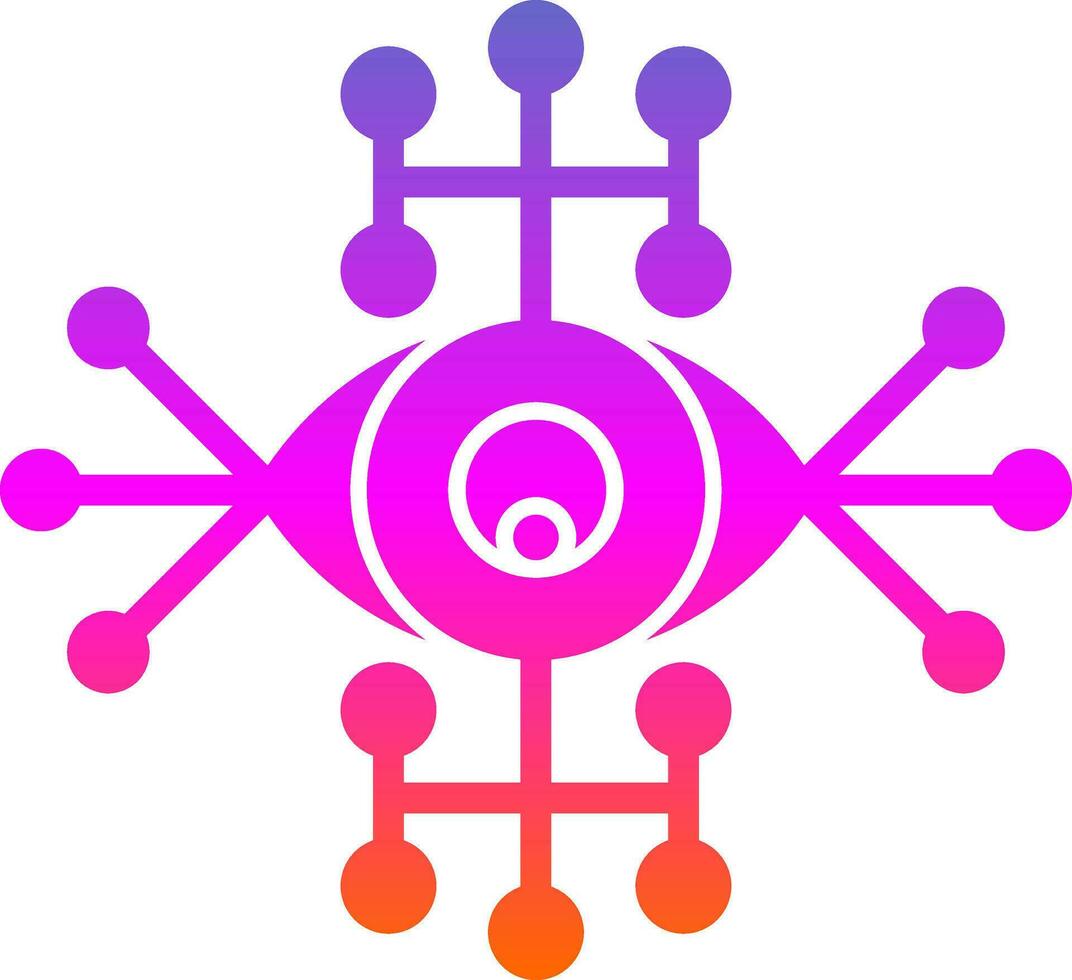 Cyber eye Vector Icon Design