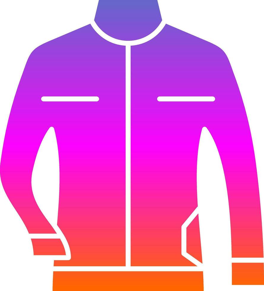 cuero chaqueta vector icono diseño