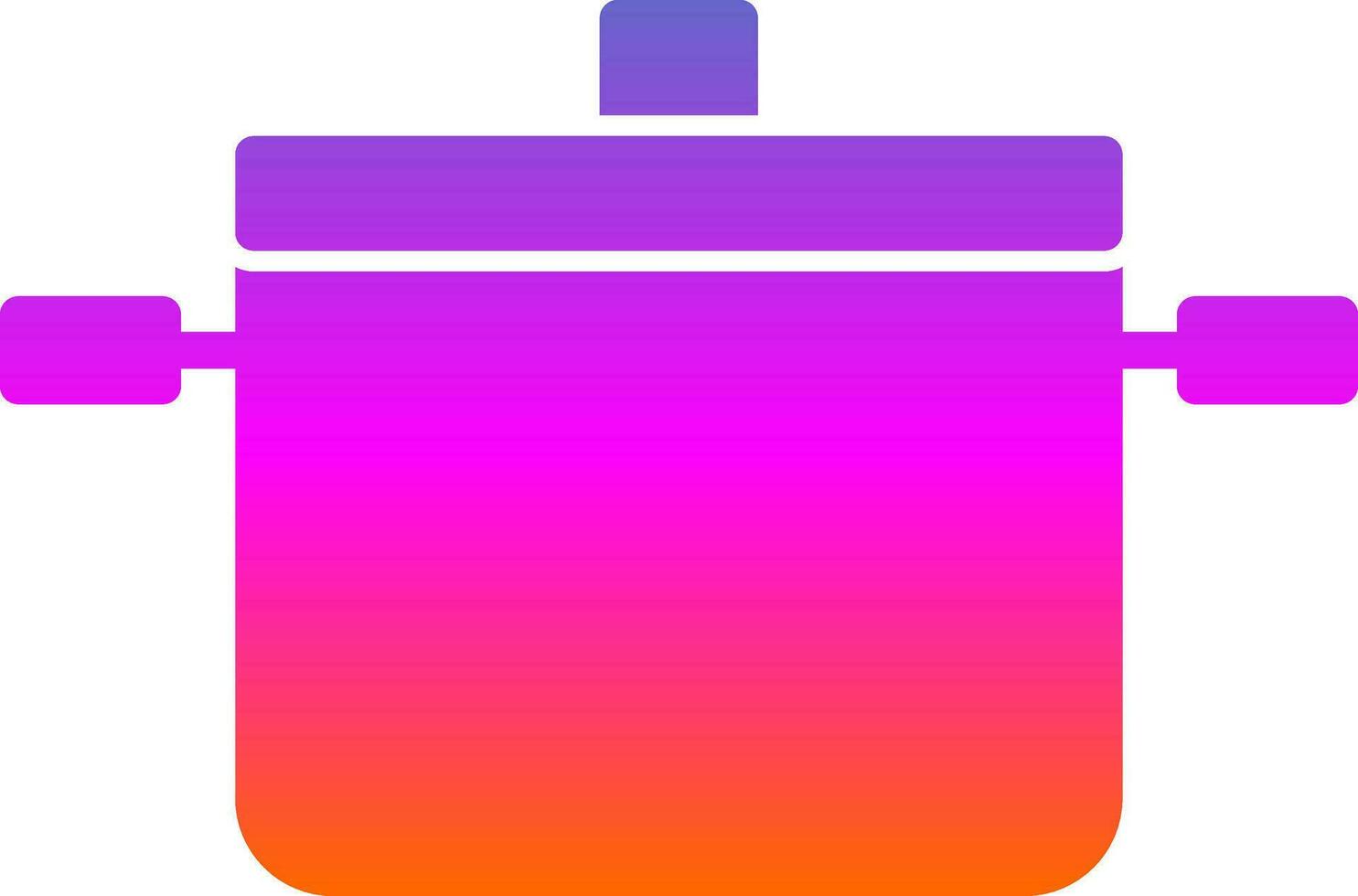 Cooking pots Vector Icon Design