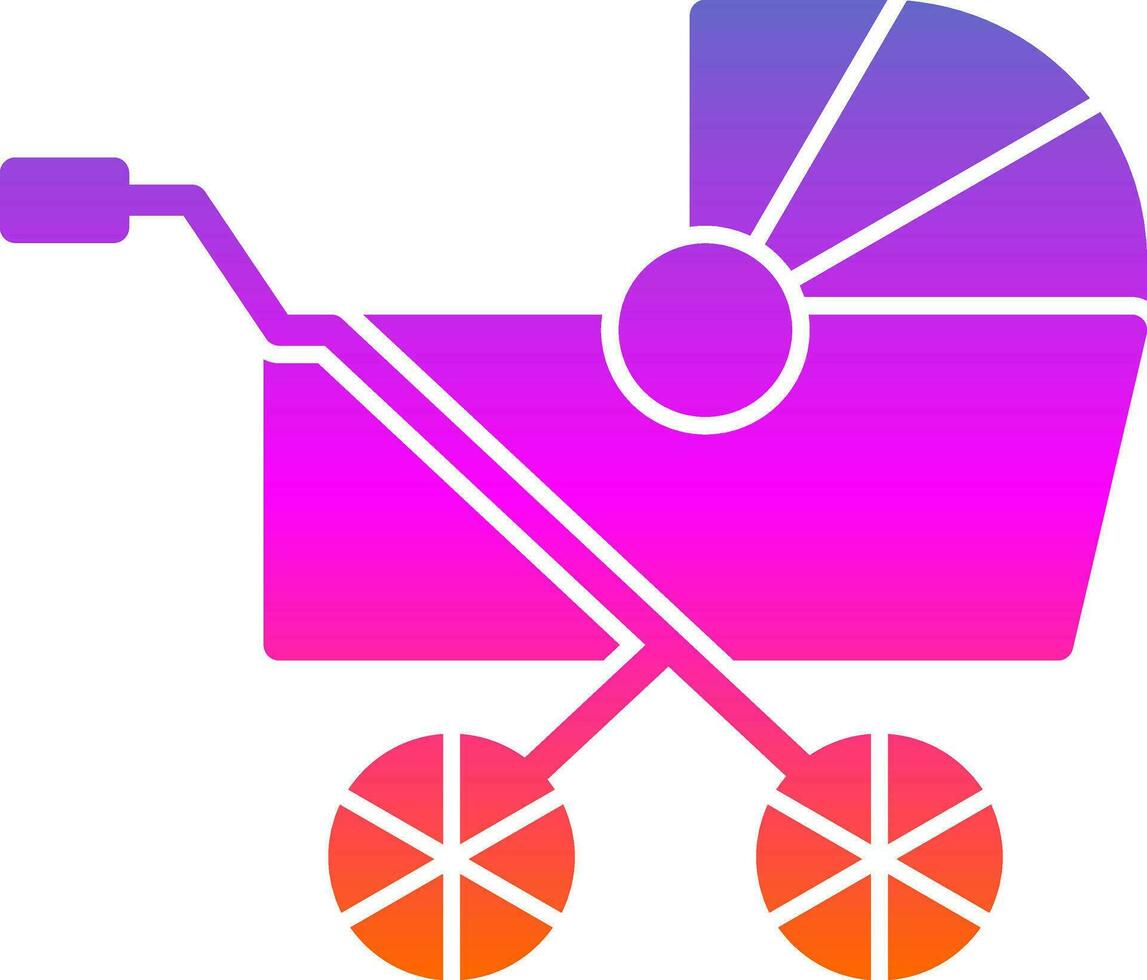 Pram Vector Icon Design