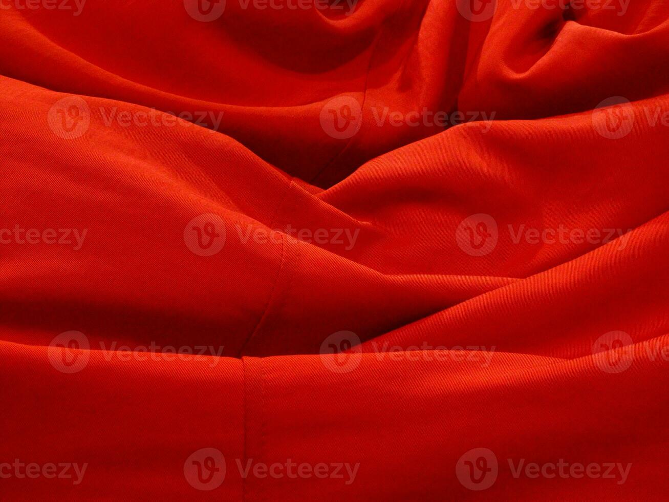 Red fabric wavy, Cloth waves, Abstract background texture. photo