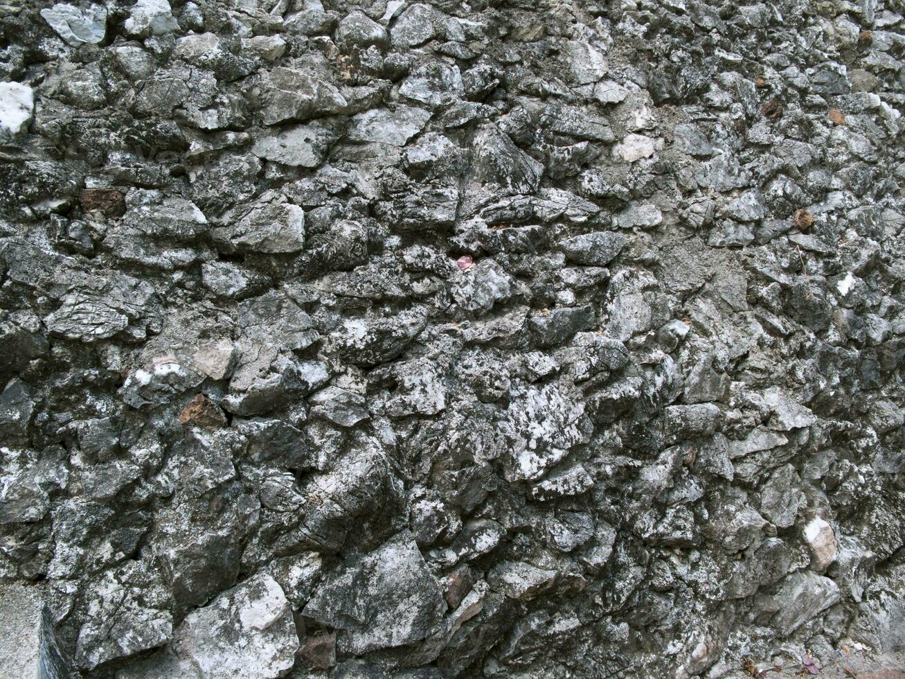 Texture details of gray natural stone with very roughness photo