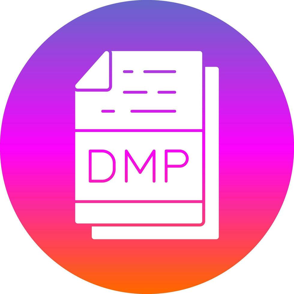 Dmp File Format Vector Icon Design