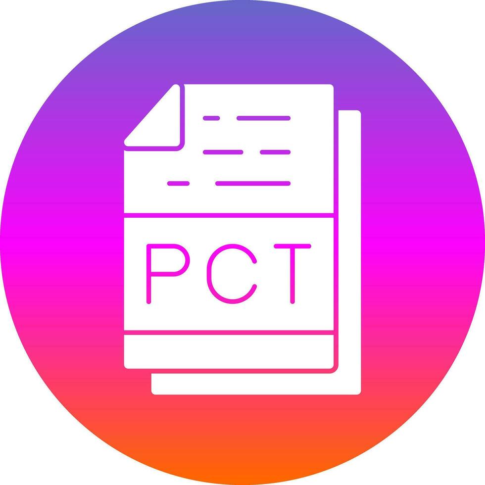 Pct File Format Vector Icon Design