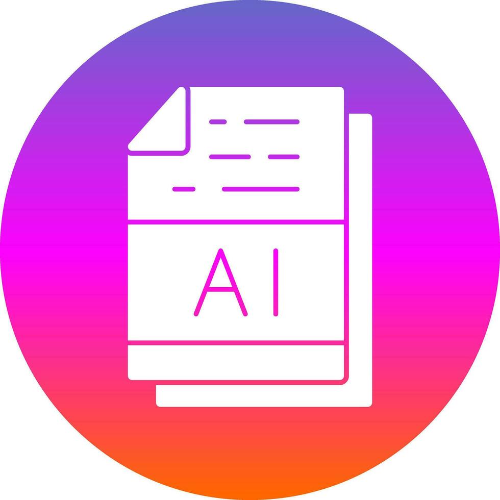AI File Format Vector Icon Design