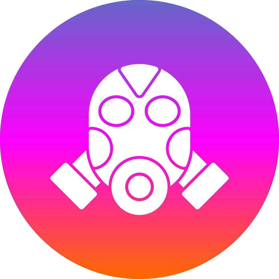 diseño de icono de vector de máscara de gas