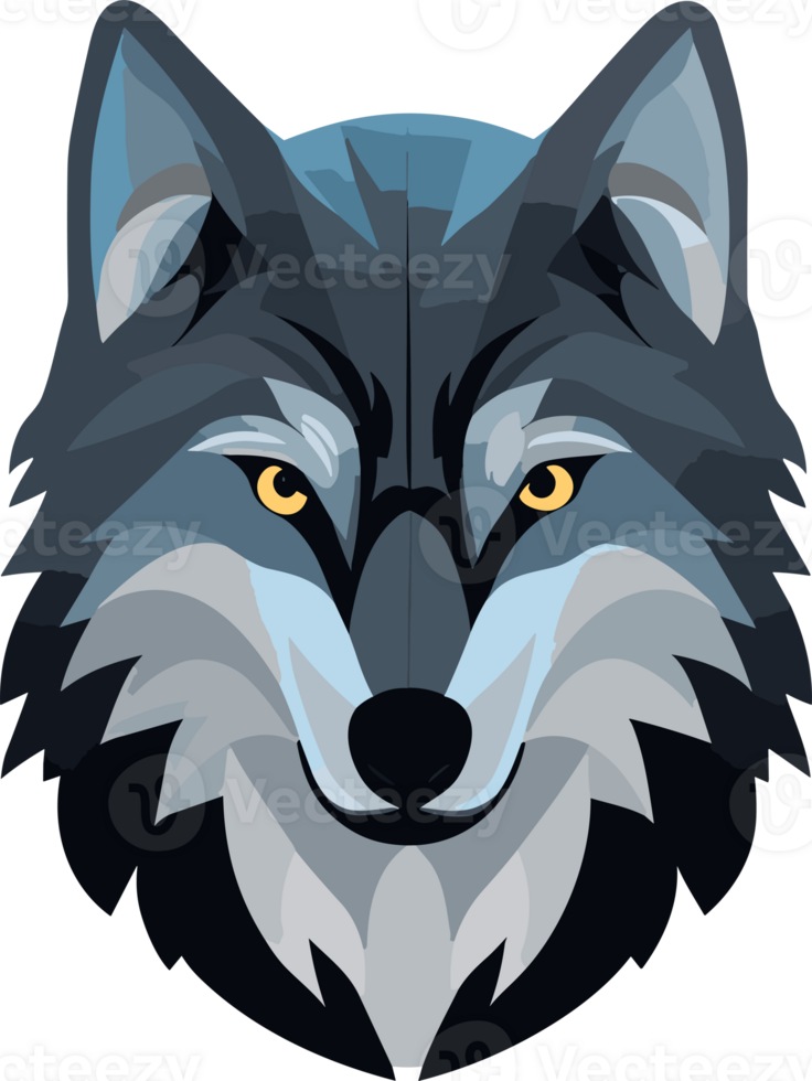 Grey Wolf Logo ai generative png