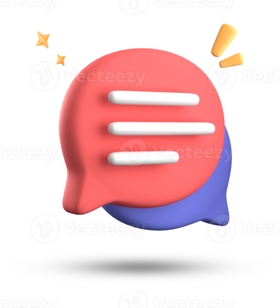 3d rendering of speech bubble icons, 3D pastel chat icon set. Set of 3d speak bubble. png