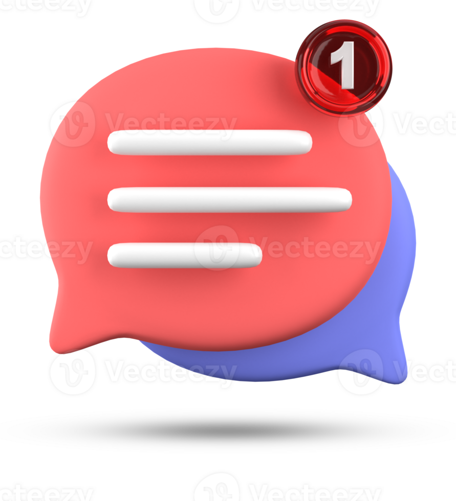 3d rendering of speech bubble icons, 3D pastel chat icon set. Set of 3d speak bubble. Chatting box, message box. Chat icon set. Balloon 3d style png