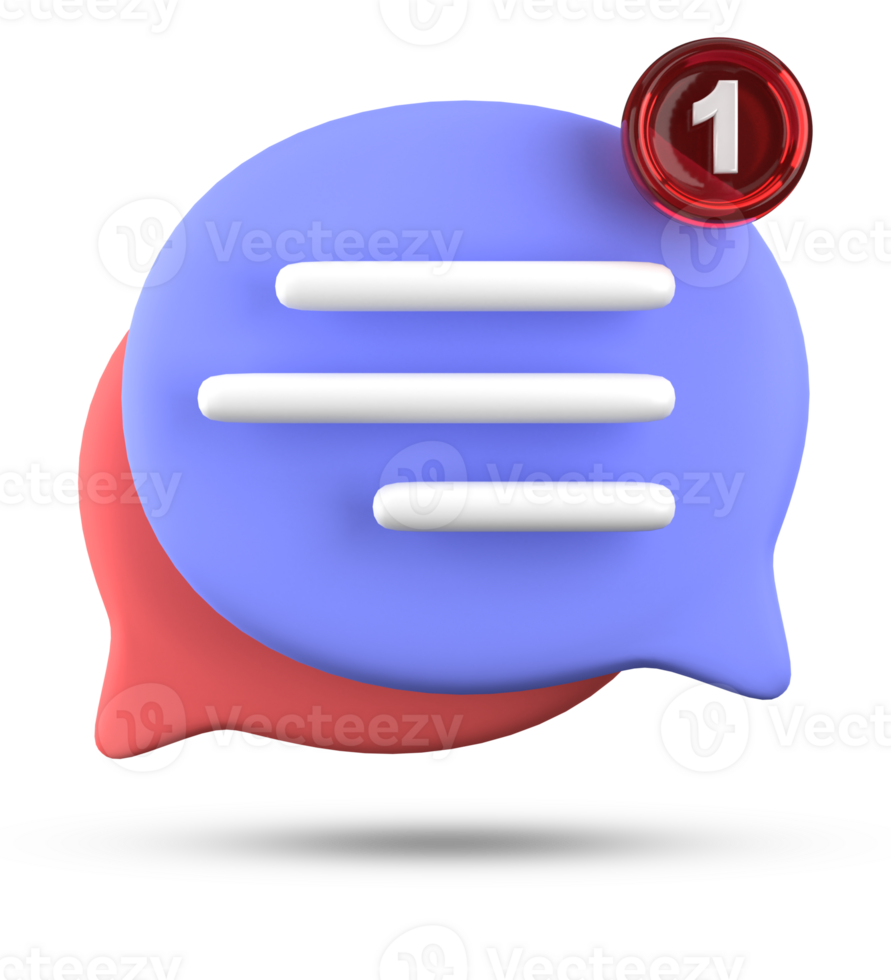 3d rendering of speech bubble icons, 3D pastel chat icon set. Set of 3d speak bubble. Chatting box, message box. Chat icon set. Balloon 3d style png