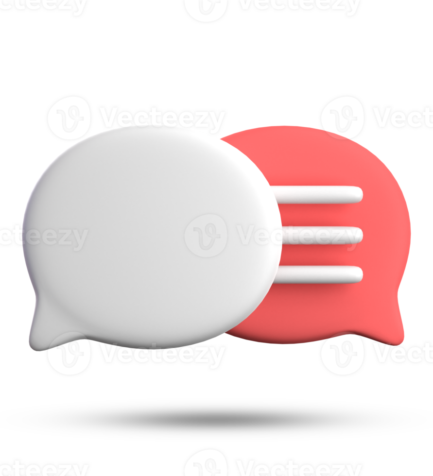 3d Renderização do discurso bolha ícones, 3d pastel bate-papo ícone definir. conjunto do 3d falar bolha. conversando caixa, mensagem caixa. bate-papo ícone definir. balão 3d estilo png