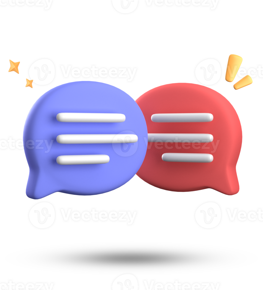 3d rendering of speech bubble icons, 3D pastel chat icon set. Set of 3d speak bubble. png