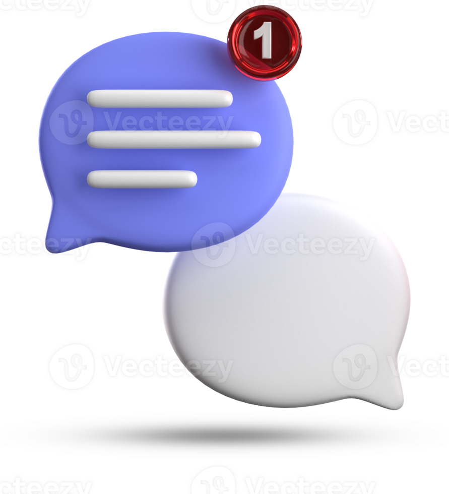 3d renderen van toespraak bubbel pictogrammen, 3d pastel babbelen icoon set. reeks van 3d spreken bubbel. chatten doos, bericht doos. babbelen icoon set. ballon 3d stijl png