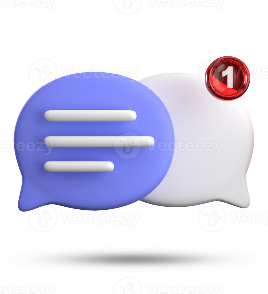 3d rendering of speech bubble icons, 3D pastel chat icon set. Set of 3d speak bubble. Chatting box, message box. Chat icon set. Balloon 3d style png