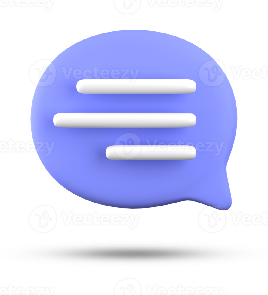 3d Rendern von Rede Blase Symbole, 3d Pastell- Plaudern Symbol Satz. einstellen von 3d sprechen Blase. chatten Kasten, Botschaft Kasten. Plaudern Symbol Satz. Ballon 3d Stil png