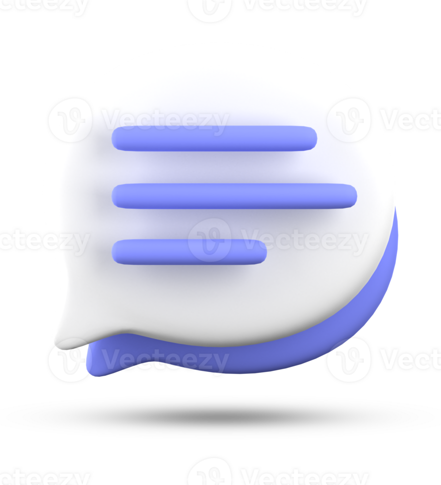 3d Renderização do discurso bolha ícones, 3d pastel bate-papo ícone definir. conjunto do 3d falar bolha. conversando caixa, mensagem caixa. bate-papo ícone definir. balão 3d estilo png