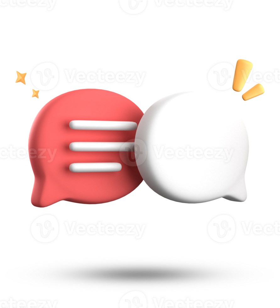 3d rendering of speech bubble icons, 3D pastel chat icon set. Set of 3d speak bubble. png