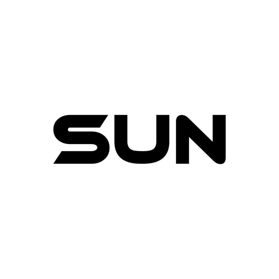 SUN Letter Logo Design, Inspiration for a Unique Identity. Modern Elegance and Creative Design. Watermark Your Success with the Striking this Logo. vector