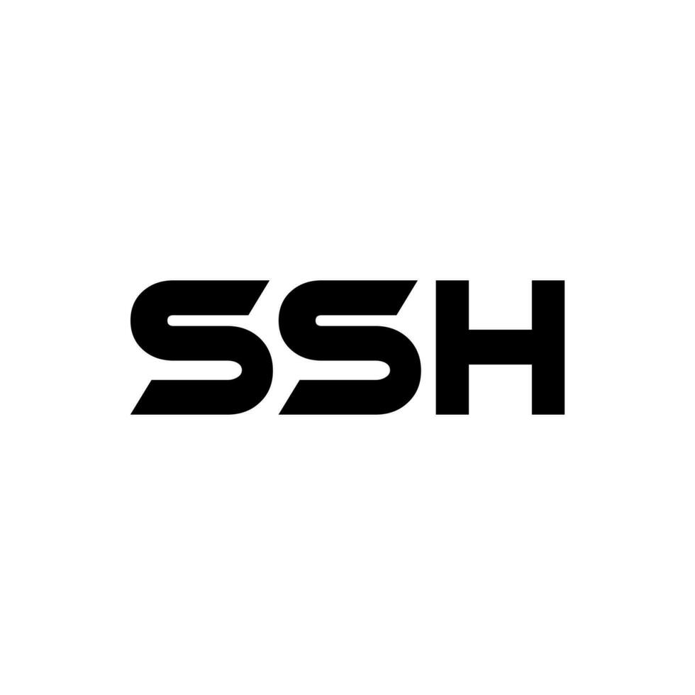 SSH Letter Logo Design, Inspiration for a Unique Identity. Modern Elegance and Creative Design. Watermark Your Success with the Striking this Logo. vector