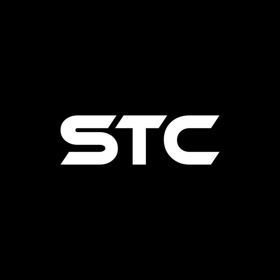 stc letra logo diseño, inspiración para un único identidad. moderno elegancia y creativo diseño. filigrana tu éxito con el sorprendentes esta logo. vector