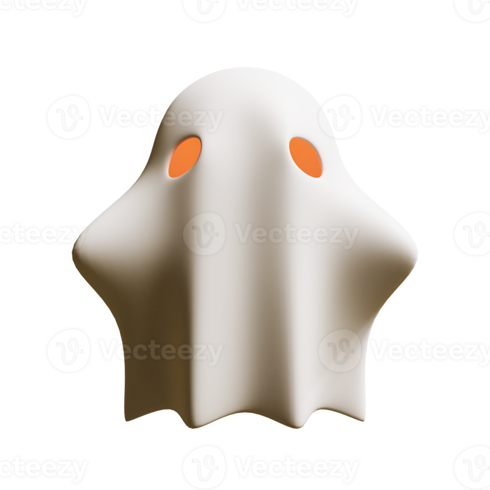 Halloween Ghost 3D Render Element png