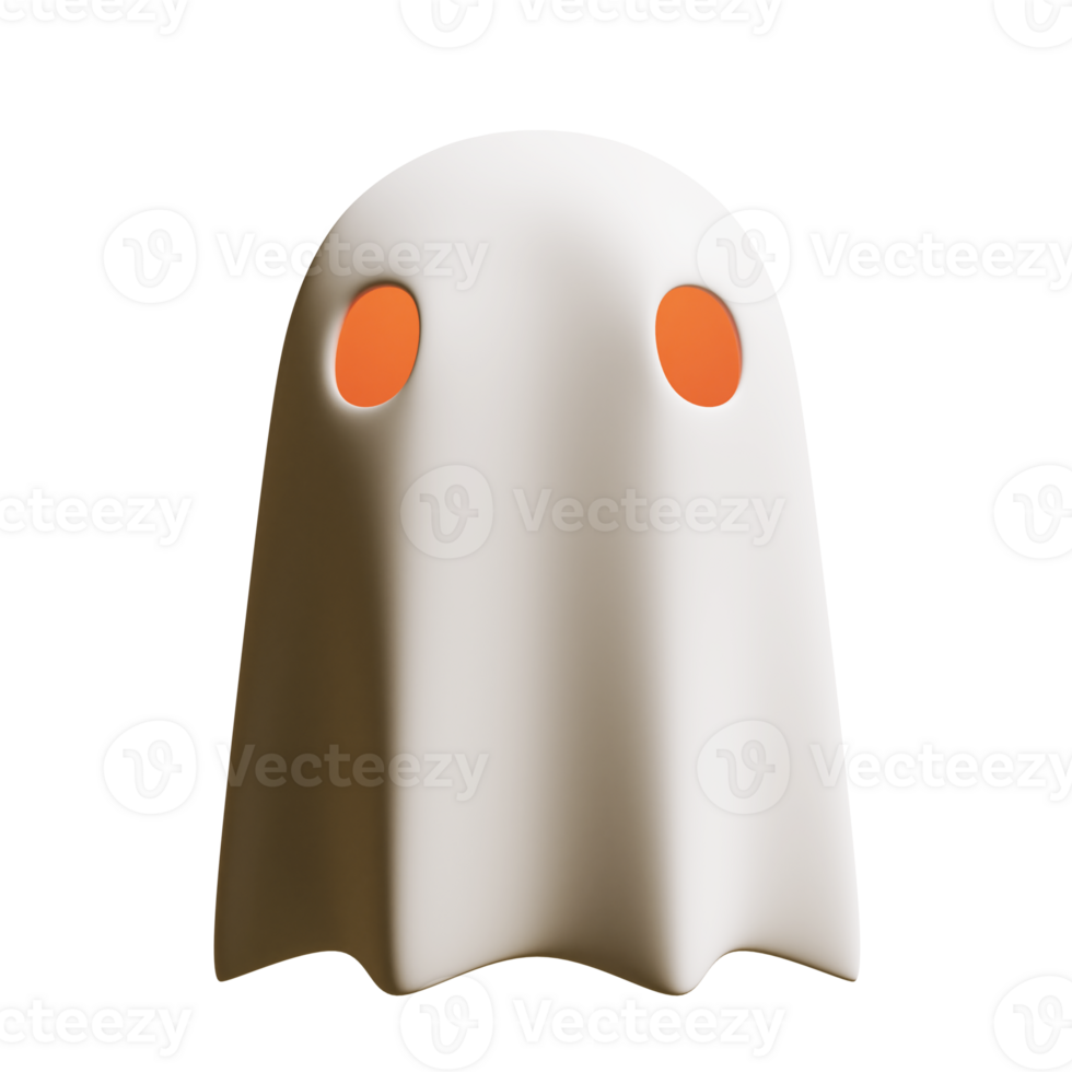 Halloween Ghost 3D Render Element png