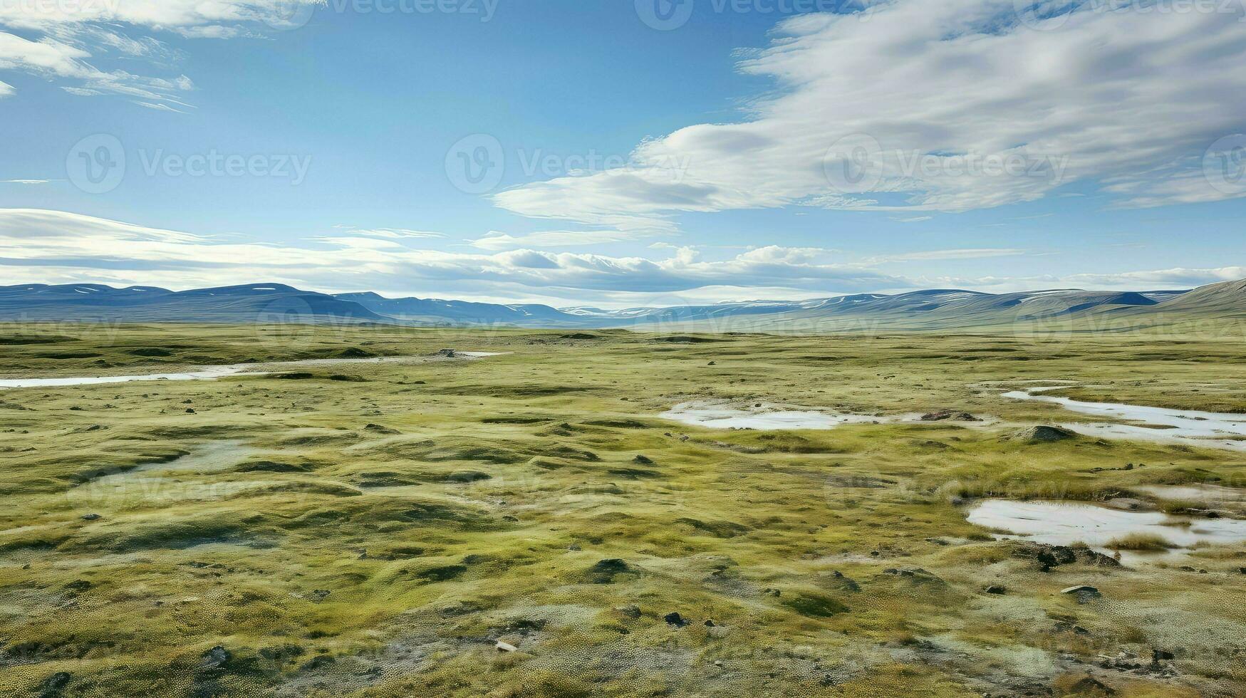 scenic arctic tundra vast ai generated photo