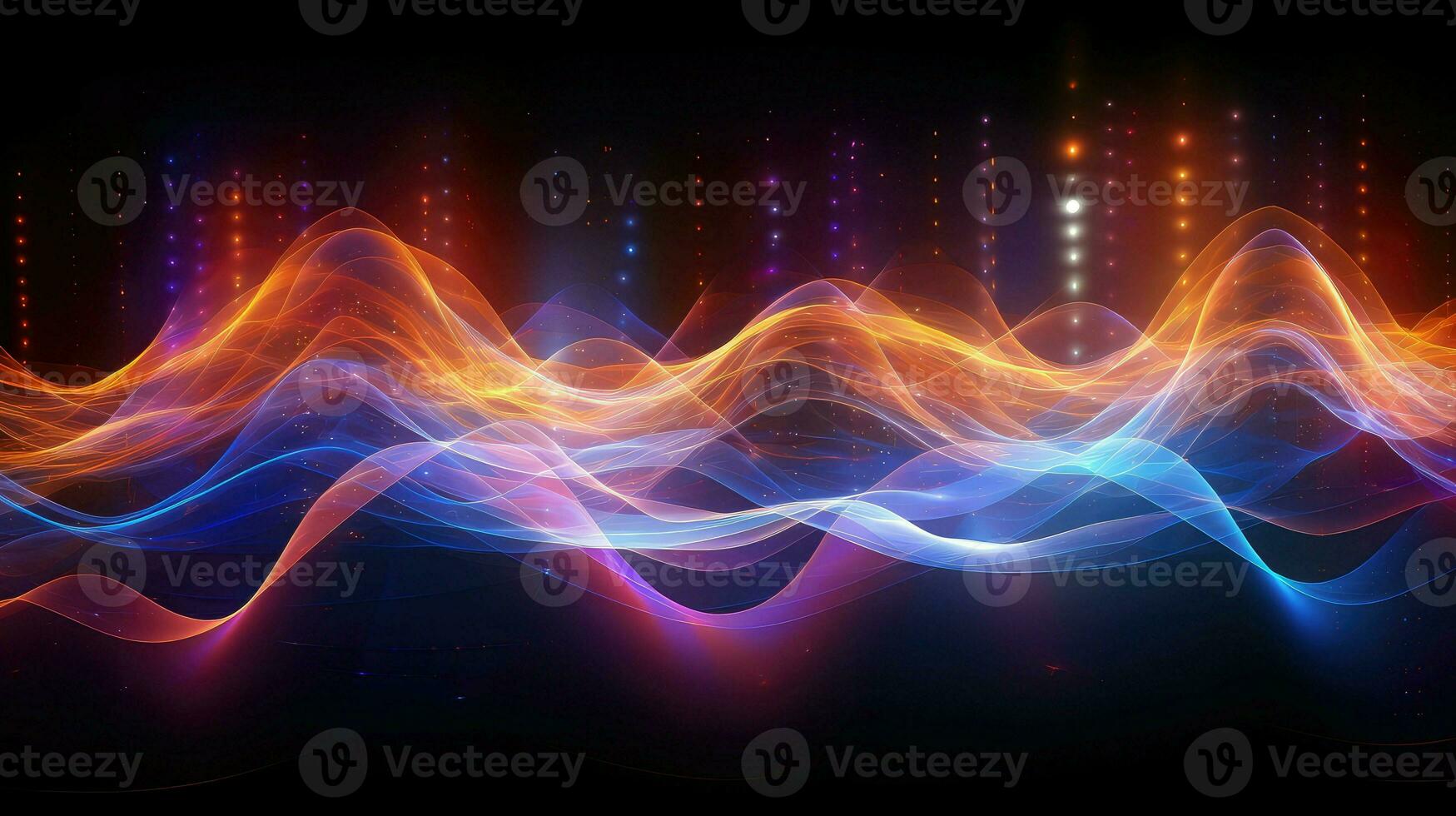 background dynamic soundwaves composition ai generated photo