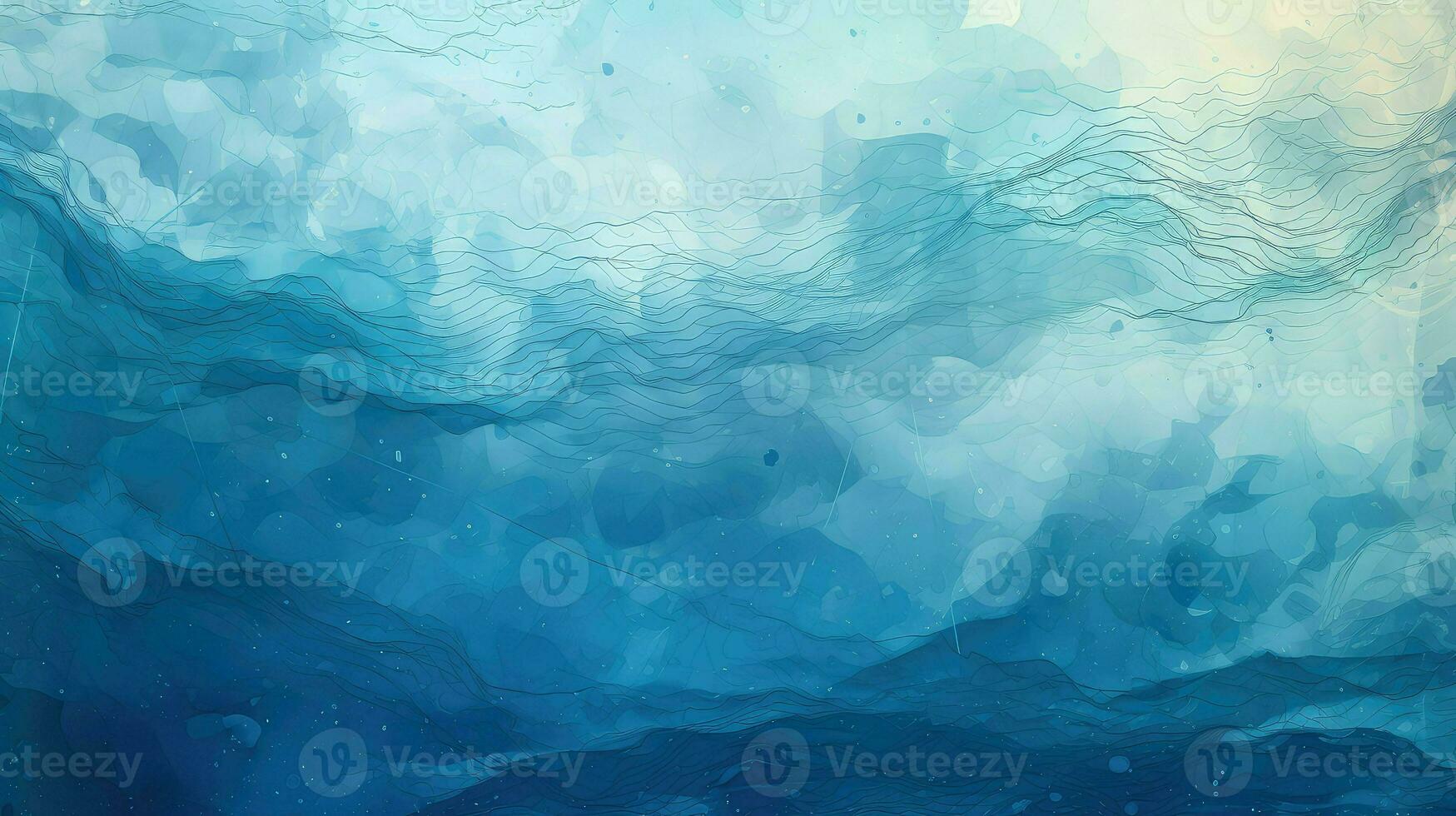 line underwater cartography abstract ai generated photo