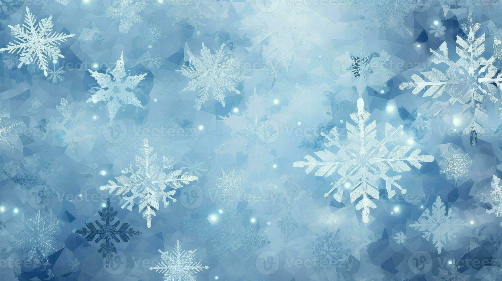 snow pixel snowflakes delicate ai generated photo