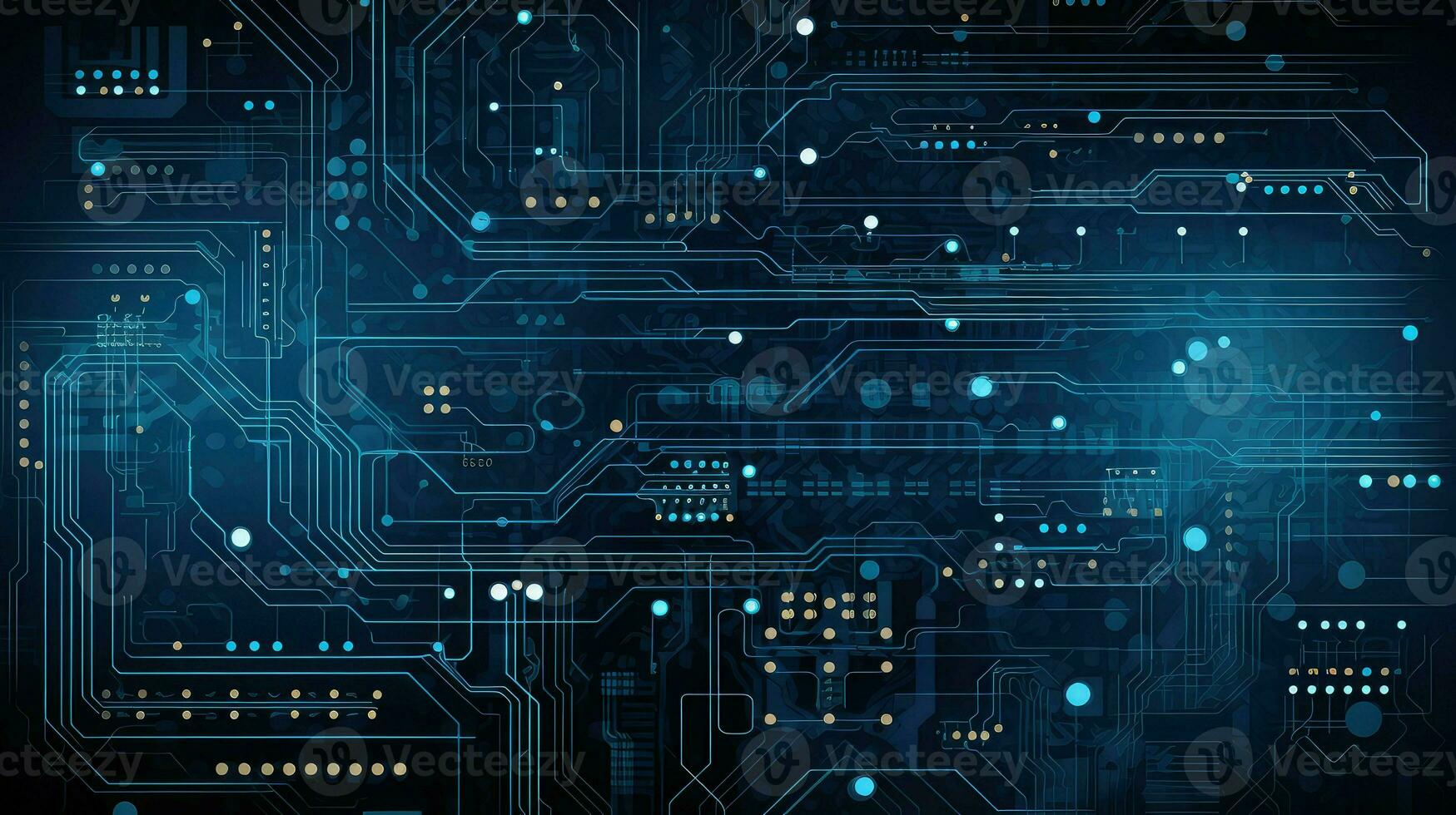 building digital blueprint abstract ai generated photo