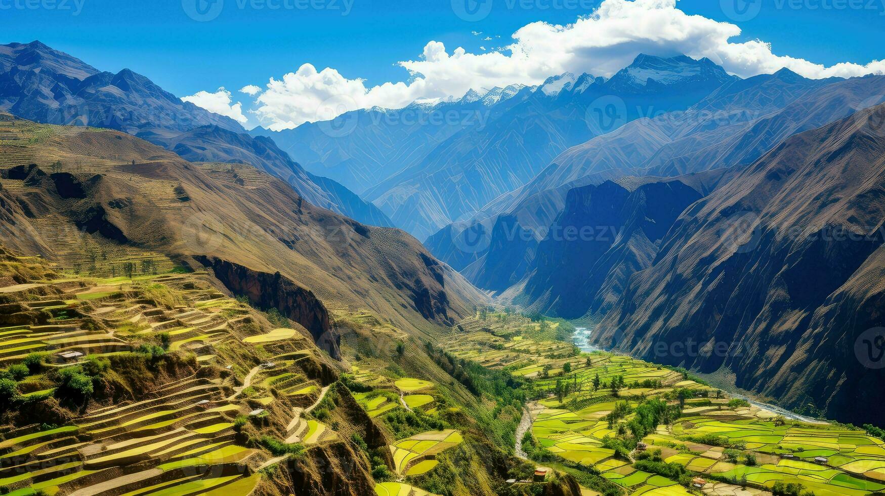 peru colca canyon canyon ai generated photo