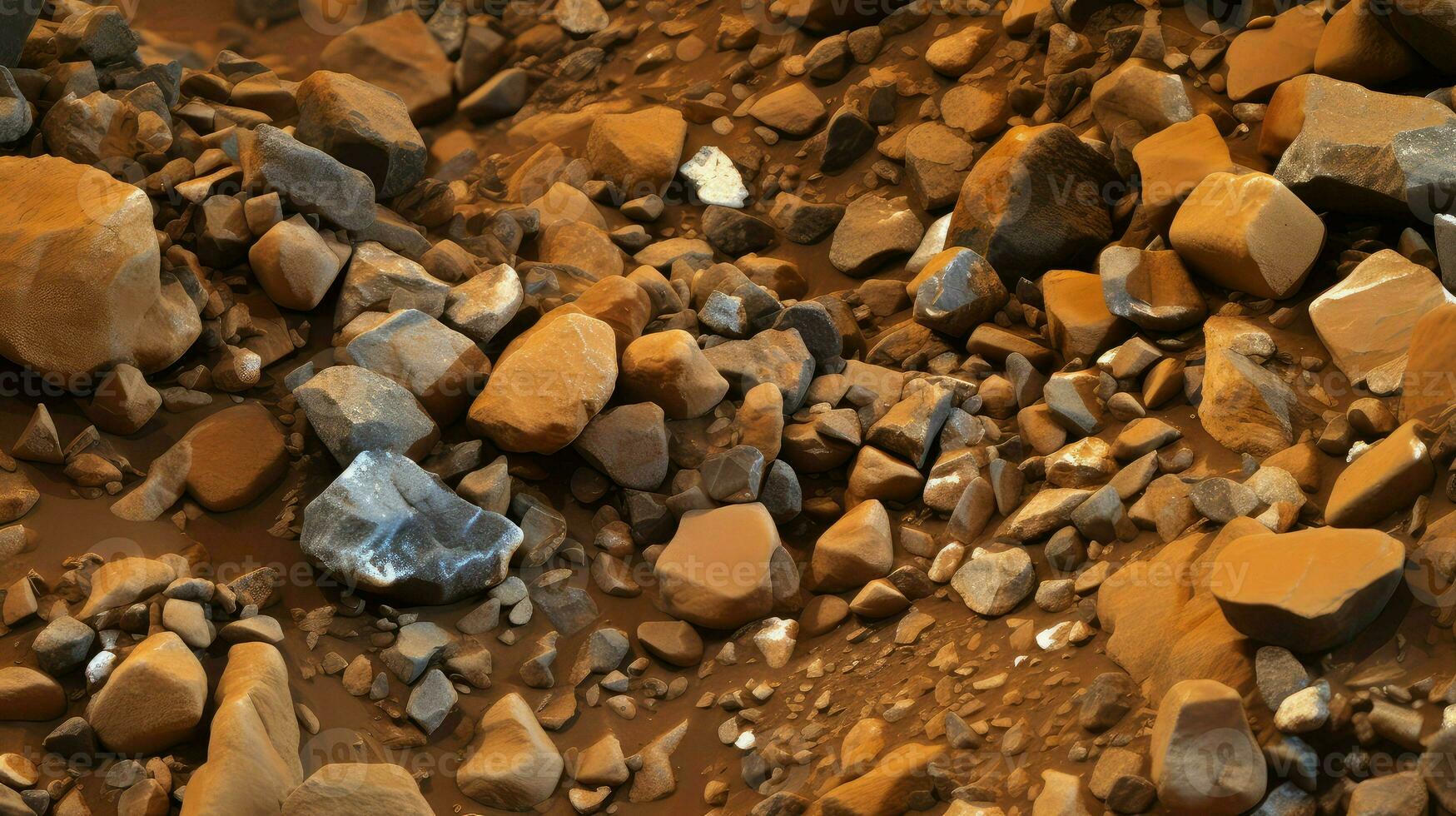 landscape mars rock ground ai generated photo