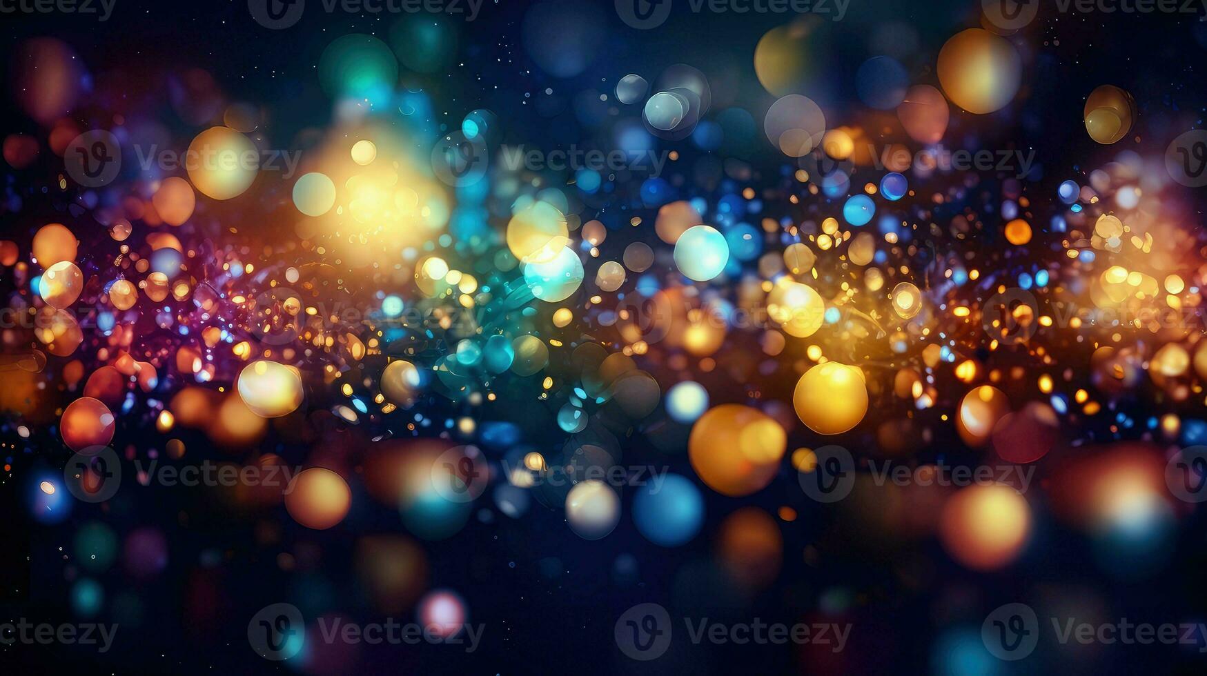 banner bokeh universe composition ai generated photo
