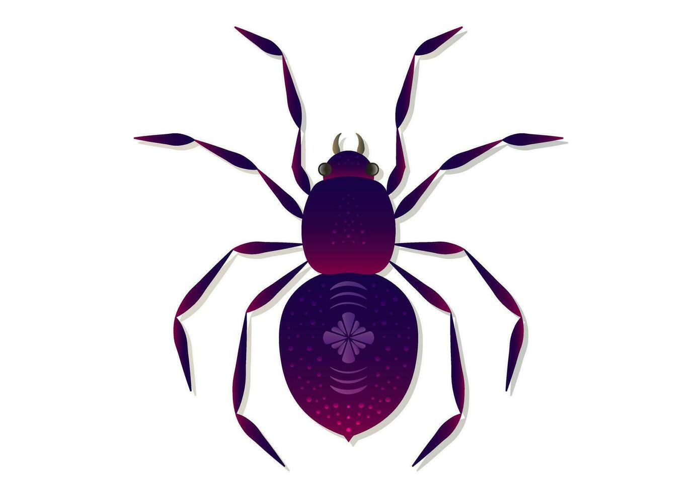 Spider Vector Art isolated on white background