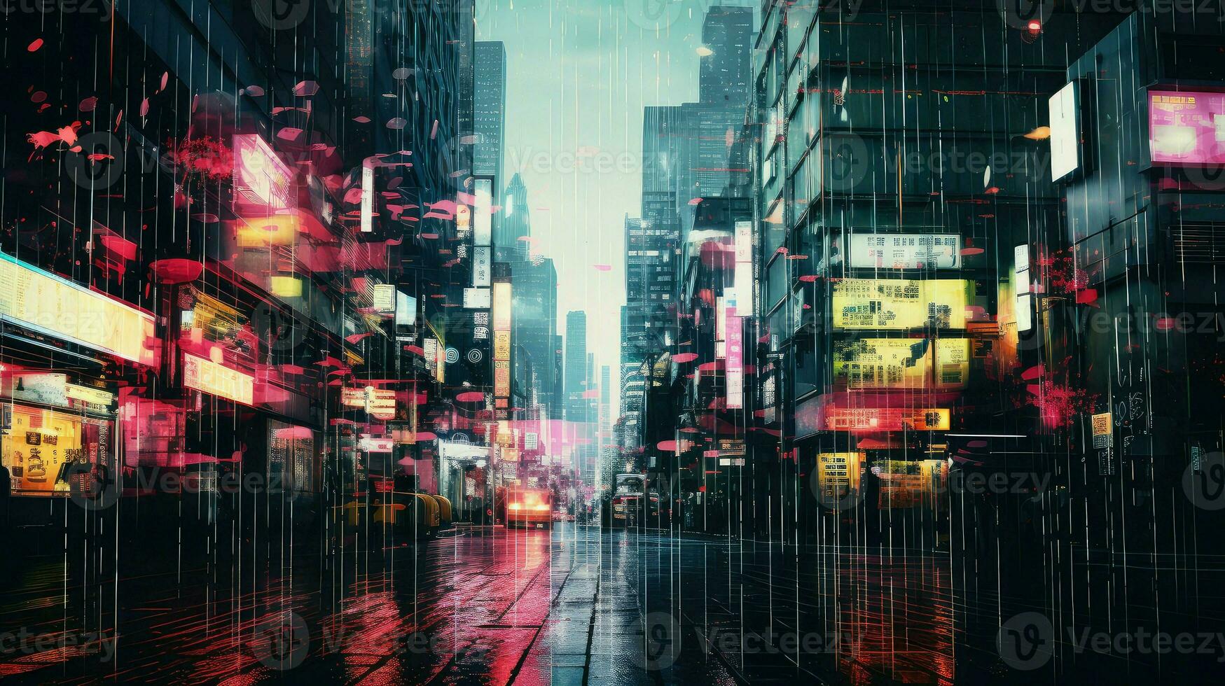 Cyberpunk Phone Wallpaper 8 Pack Digital Download AI 