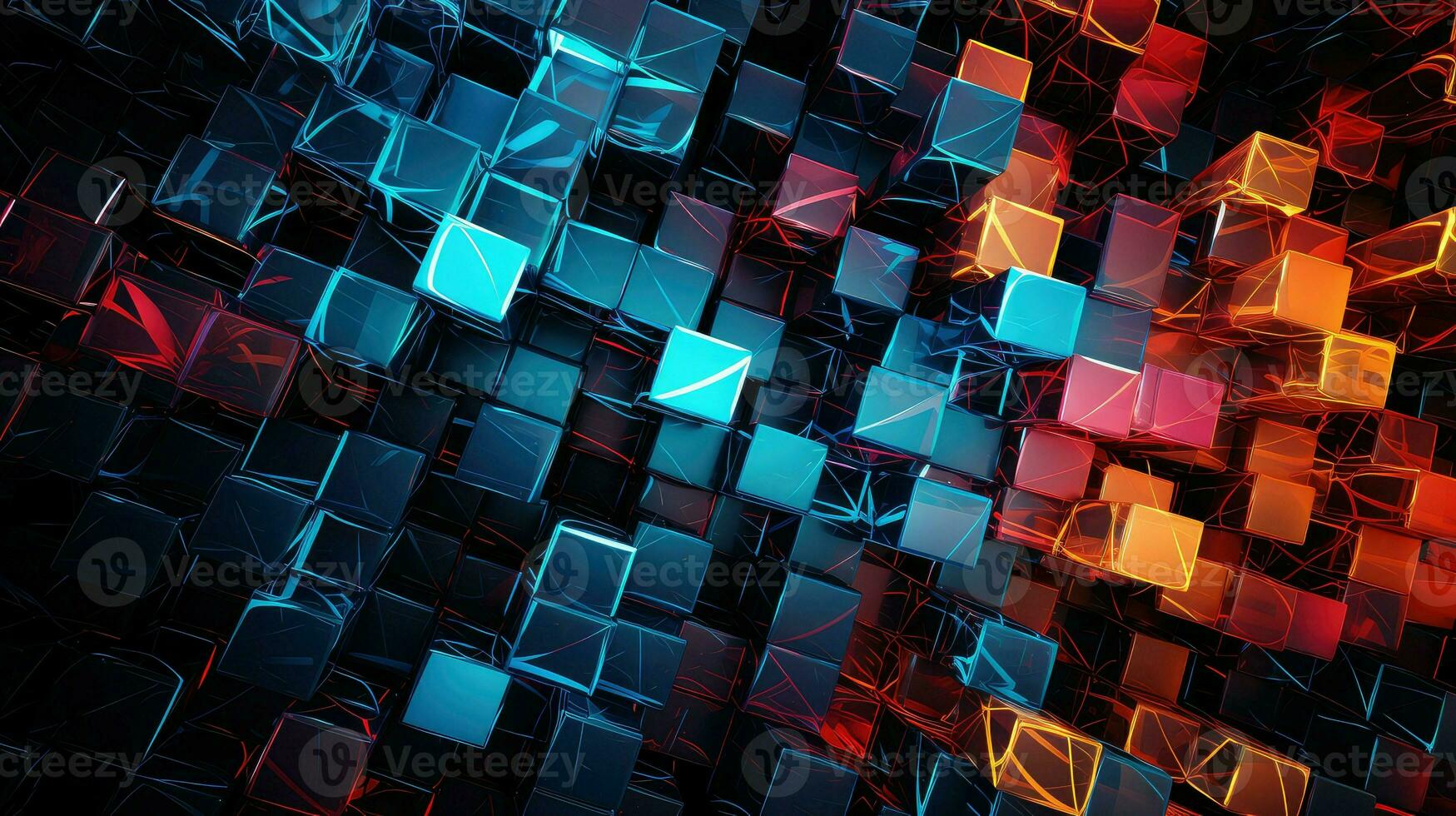 design interlocking grids abstract ai generated photo