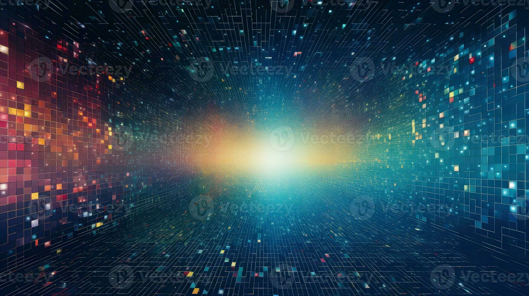 galaxy pixel universe exploration ai generated photo