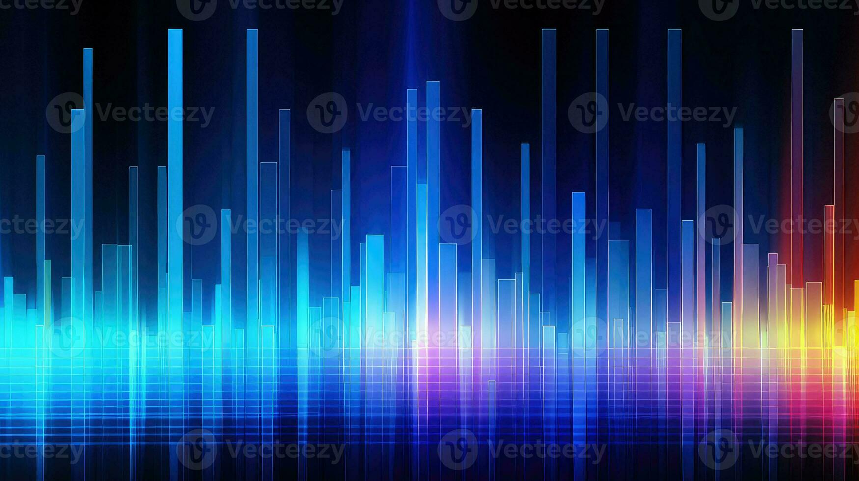 background synchronized equalization abstract ai generated photo