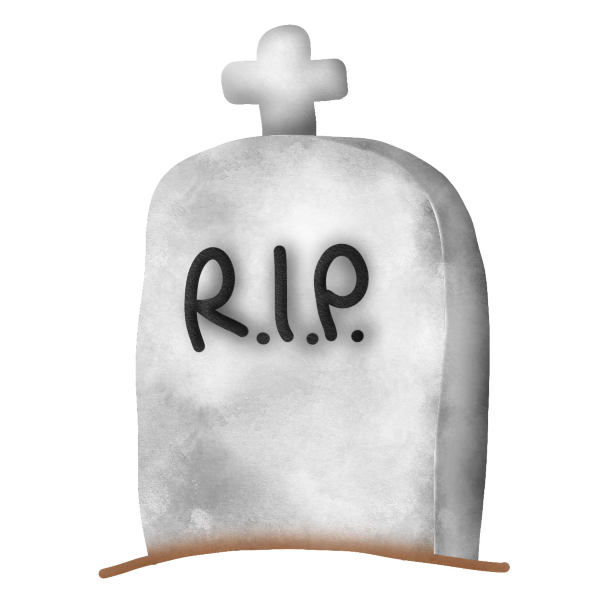Grave marker R.I.P.hand drawn in halloween day. 29110474 PNG