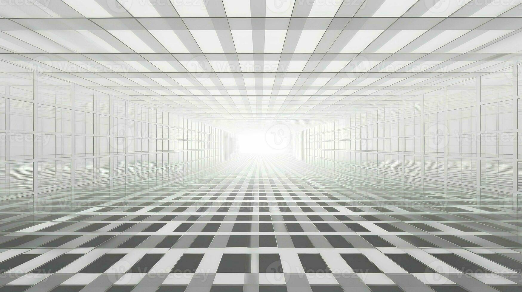 space grid perspective convergence ai generated photo