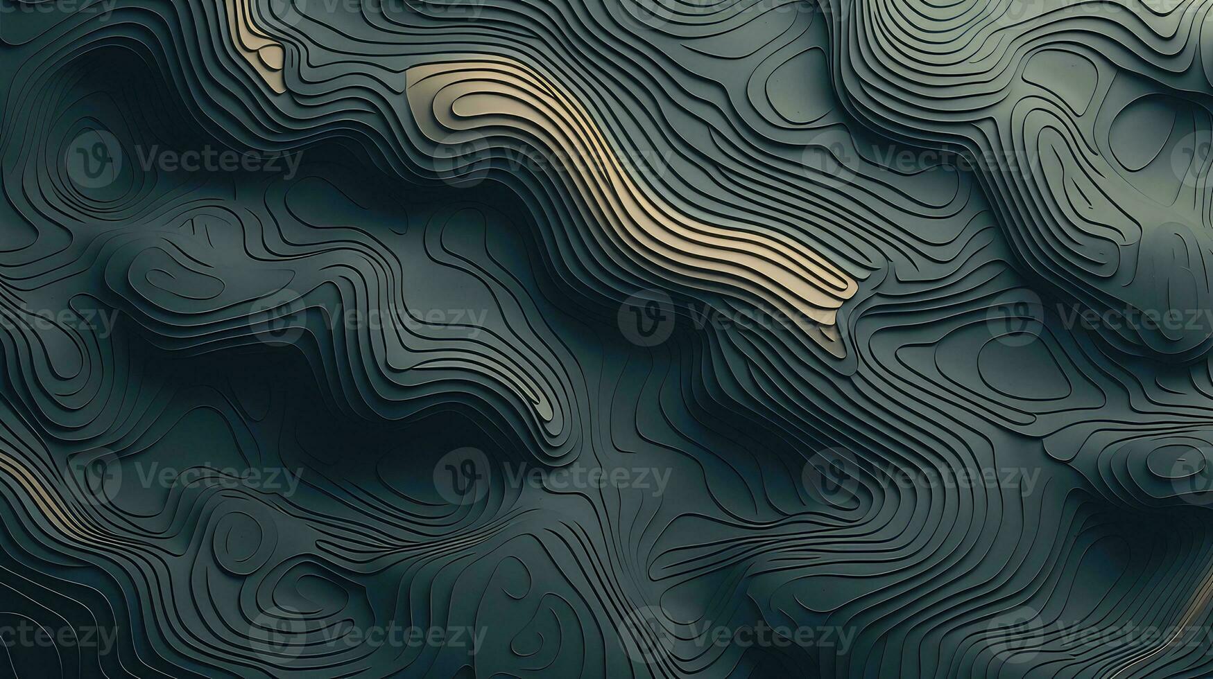 abyss abyssal terrain abstract ai generated photo