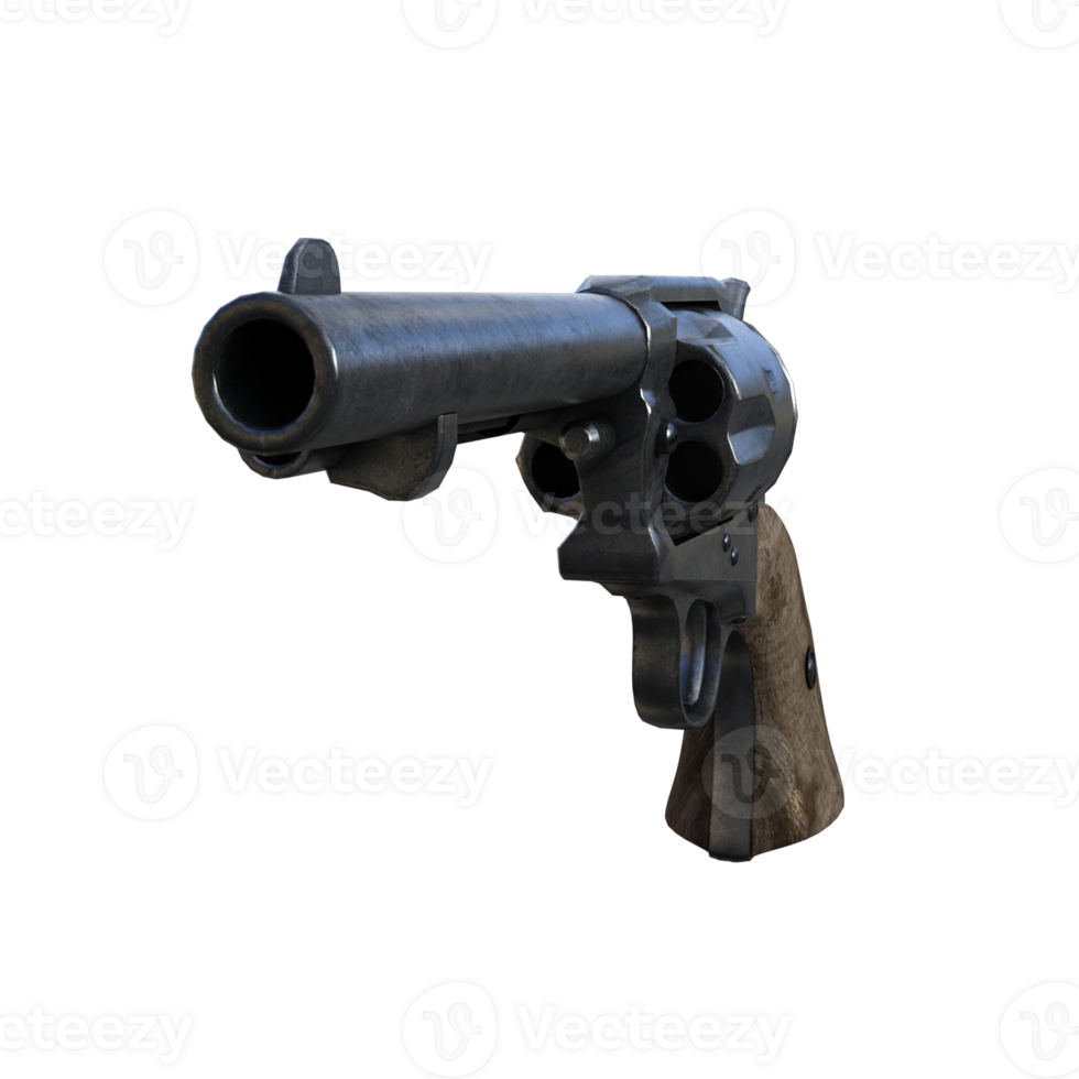 ein Revolver Gewehr auf ein transparent Hintergrund png